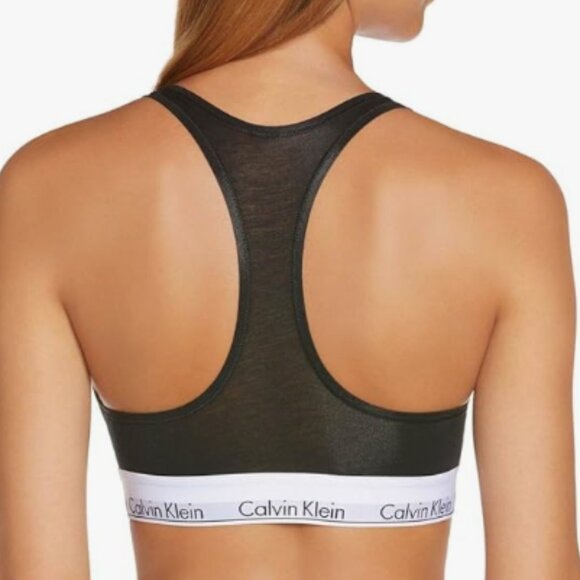Calvin Klein Black and White Sports Bra - Picture 2 of 4